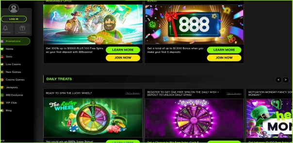 Get 50 Free Spins at 888Casino – Join Now
